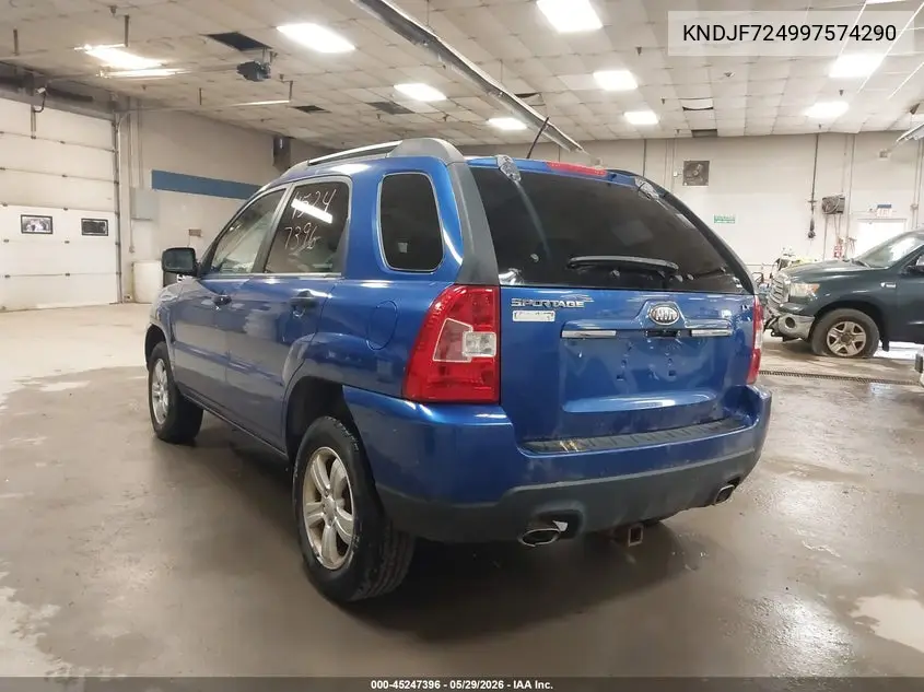 2009 Kia Sportage Lx VIN: KNDJF724997574290 Lot: 45247396