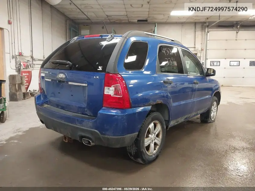 2009 Kia Sportage Lx VIN: KNDJF724997574290 Lot: 45247396