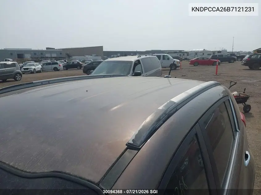 2011 Kia Sportage Ex/Sx VIN: KNDPCCA26B7121231 Lot: 30094368