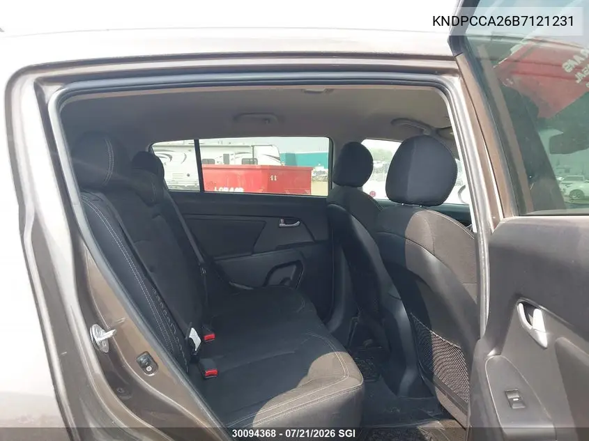 2011 Kia Sportage Ex/Sx VIN: KNDPCCA26B7121231 Lot: 30094368