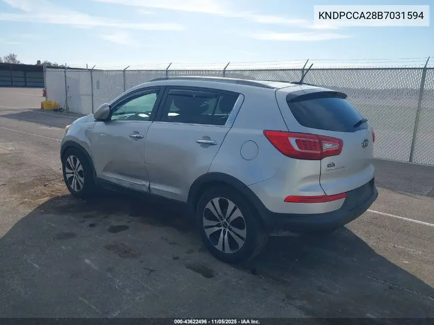 KNDPCCA28B7031594 2011 Kia Sportage Ex