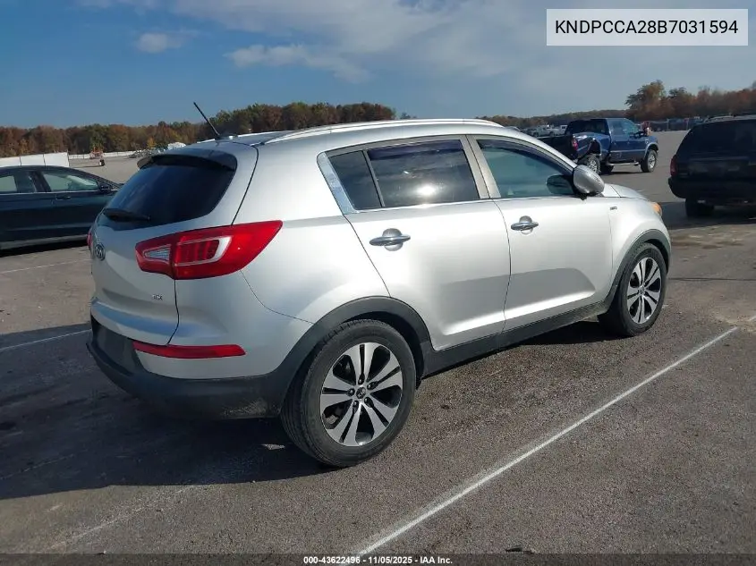 KNDPCCA28B7031594 2011 Kia Sportage Ex