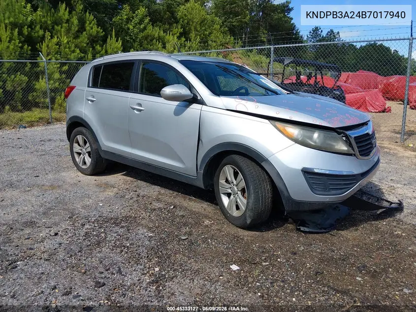 2011 Kia Sportage Lx VIN: KNDPB3A24B7017940 Lot: 45333127