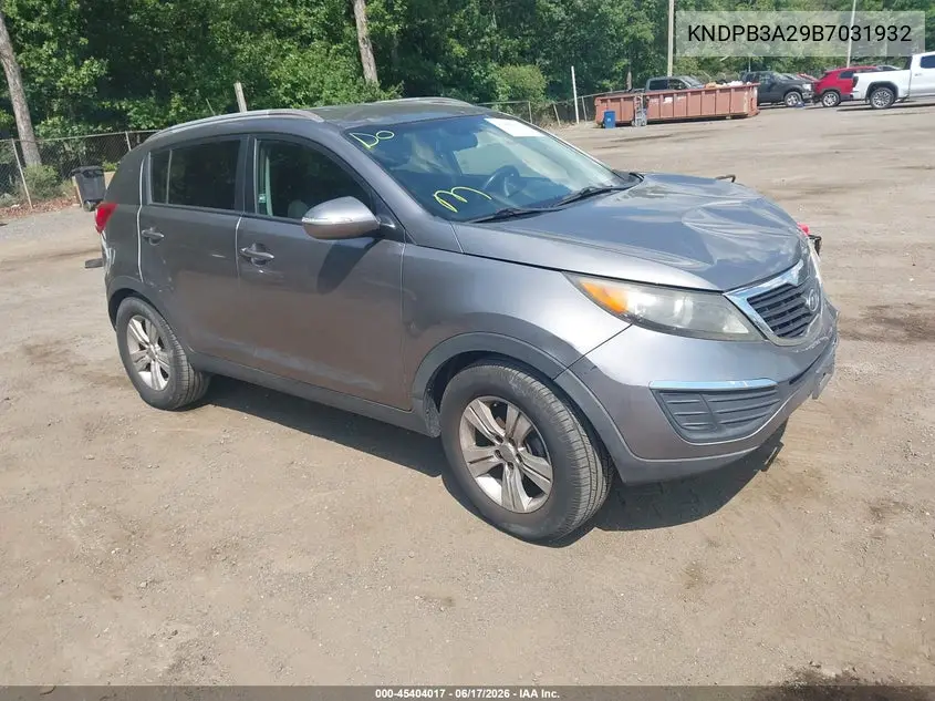 2011 Kia Sportage Lx VIN: KNDPB3A29B7031932 Lot: 45404017