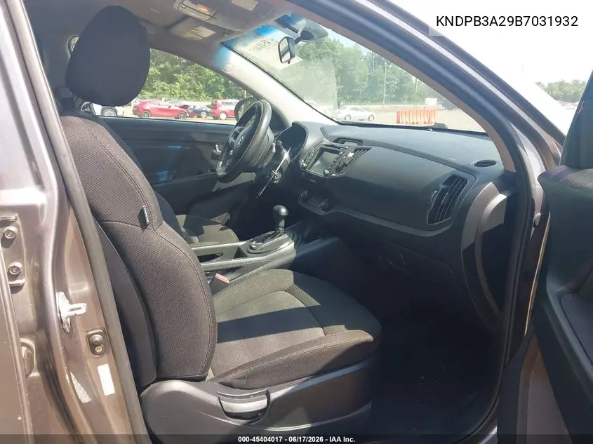 2011 Kia Sportage Lx VIN: KNDPB3A29B7031932 Lot: 45404017