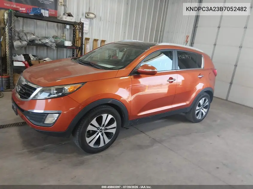 2011 Kia Sportage Ex VIN: KNDPC3A23B7052482 Lot: 45663397