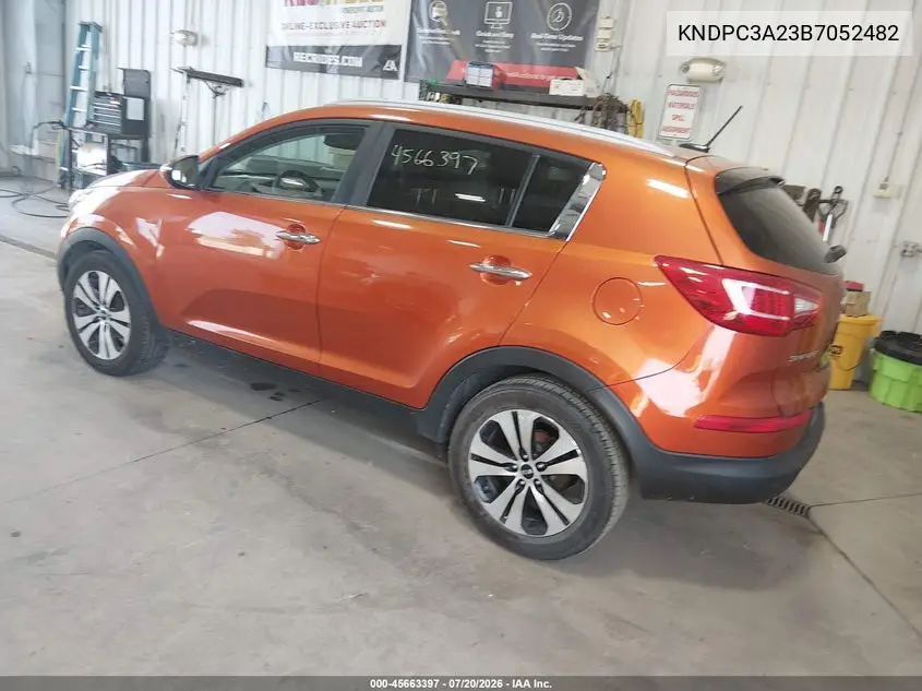 2011 Kia Sportage Ex VIN: KNDPC3A23B7052482 Lot: 45663397