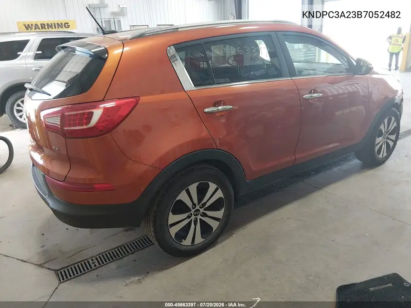 2011 Kia Sportage Ex VIN: KNDPC3A23B7052482 Lot: 45663397