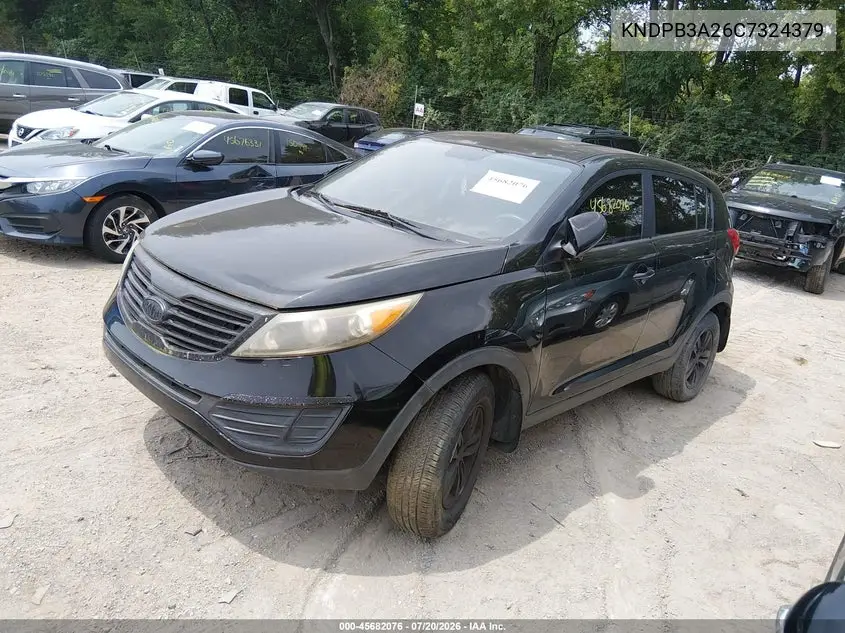 2012 Kia Sportage Lx VIN: KNDPB3A26C7324379 Lot: 45682076