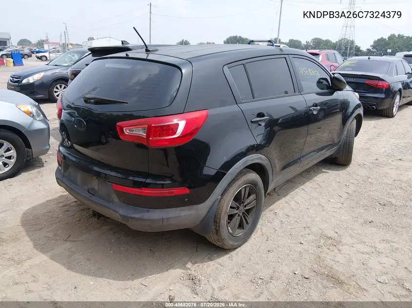 2012 Kia Sportage Lx VIN: KNDPB3A26C7324379 Lot: 45682076