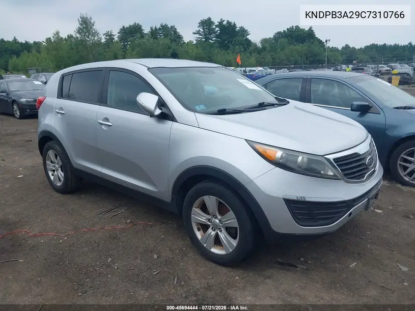 2012 Kia Sportage Lx VIN: KNDPB3A29C7310766 Lot: 45694444
