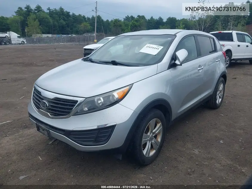 2012 Kia Sportage Lx VIN: KNDPB3A29C7310766 Lot: 45694444