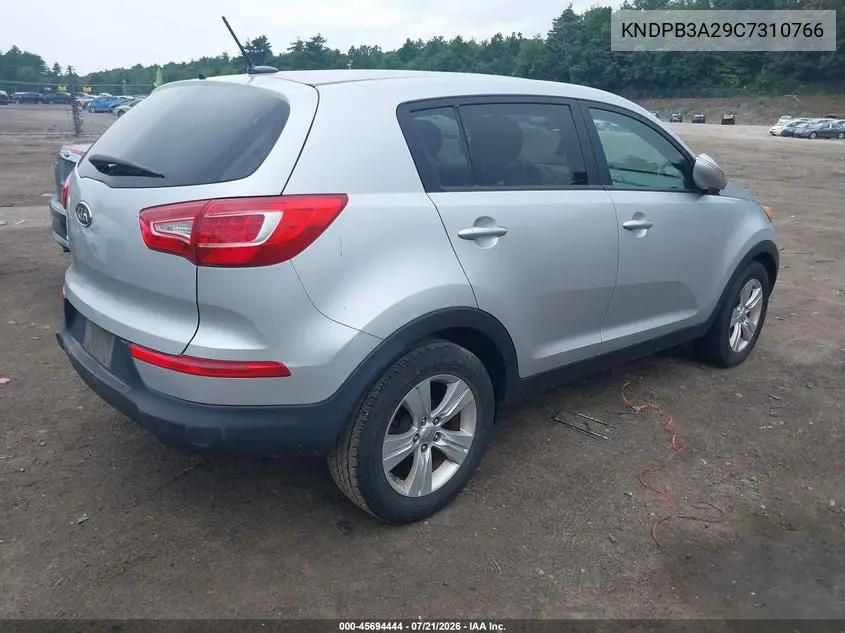2012 Kia Sportage Lx VIN: KNDPB3A29C7310766 Lot: 45694444