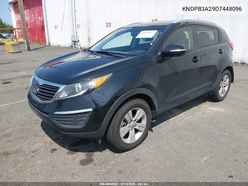 2013 Kia Sportage Lx VIN: KNDPB3A29D7448096 Lot: 45649922
