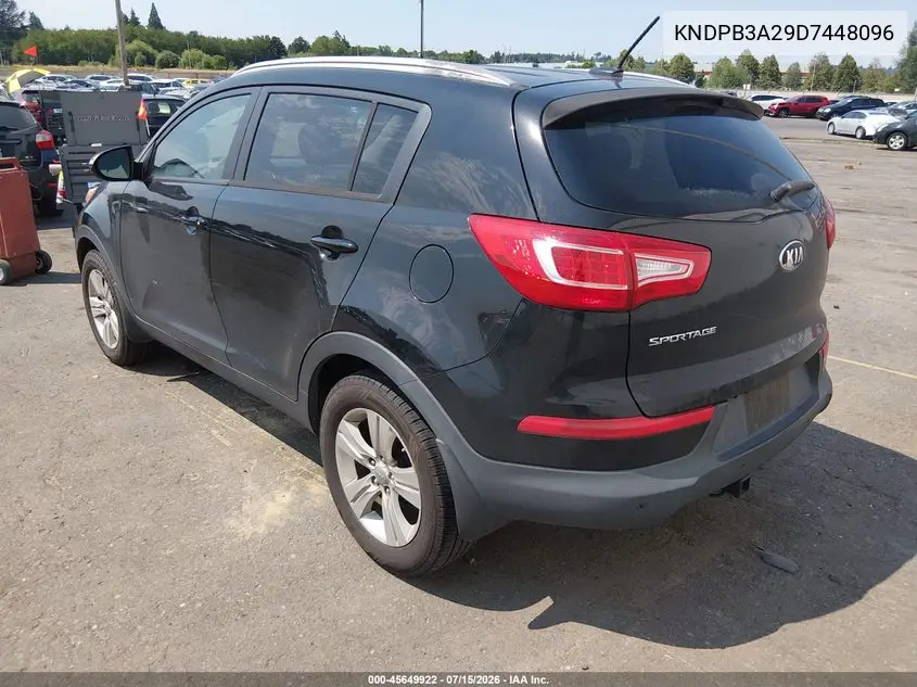 2013 Kia Sportage Lx VIN: KNDPB3A29D7448096 Lot: 45649922