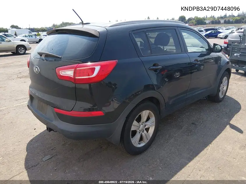 2013 Kia Sportage Lx VIN: KNDPB3A29D7448096 Lot: 45649922