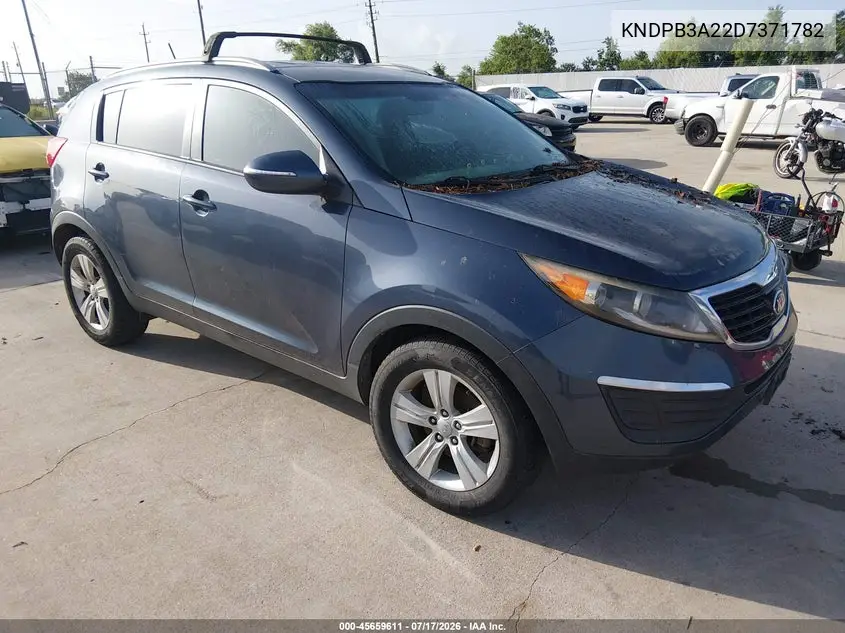2013 Kia Sportage Lx VIN: KNDPB3A22D7371782 Lot: 45659611
