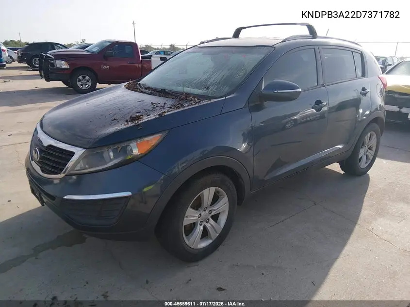 2013 Kia Sportage Lx VIN: KNDPB3A22D7371782 Lot: 45659611