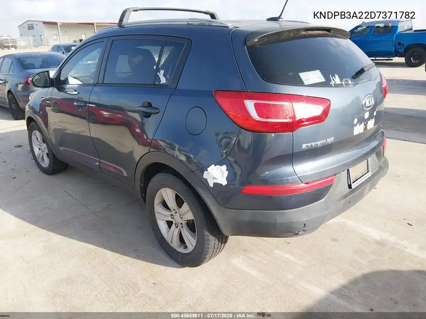 2013 Kia Sportage Lx VIN: KNDPB3A22D7371782 Lot: 45659611