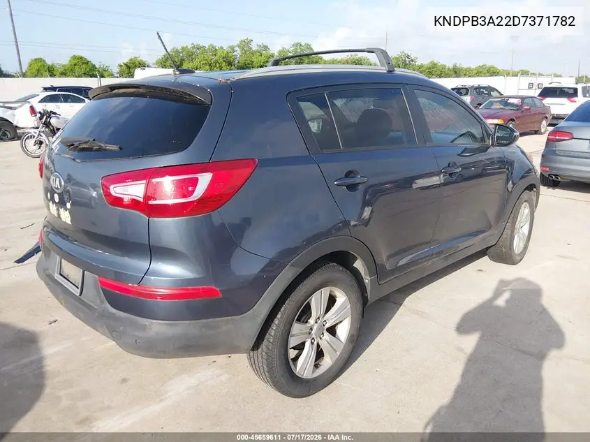 2013 Kia Sportage Lx VIN: KNDPB3A22D7371782 Lot: 45659611