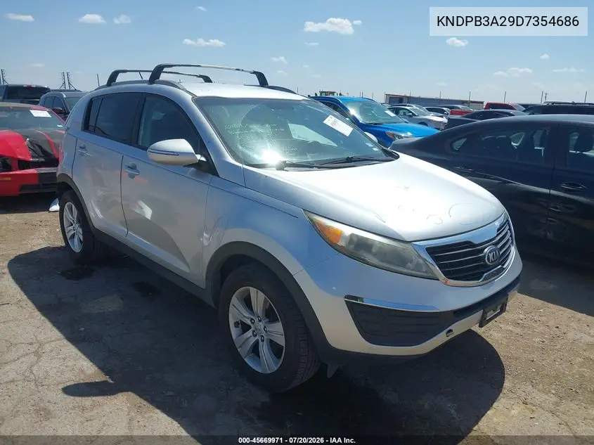 2013 Kia Sportage Lx VIN: KNDPB3A29D7354686 Lot: 45669971