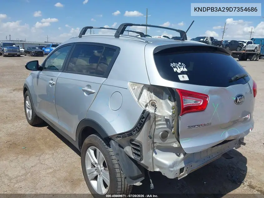 2013 Kia Sportage Lx VIN: KNDPB3A29D7354686 Lot: 45669971