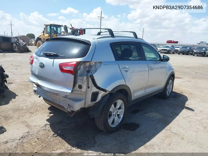 2013 Kia Sportage Lx VIN: KNDPB3A29D7354686 Lot: 45669971