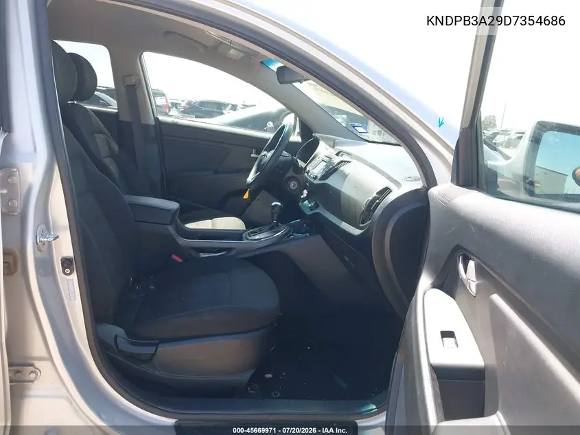 2013 Kia Sportage Lx VIN: KNDPB3A29D7354686 Lot: 45669971