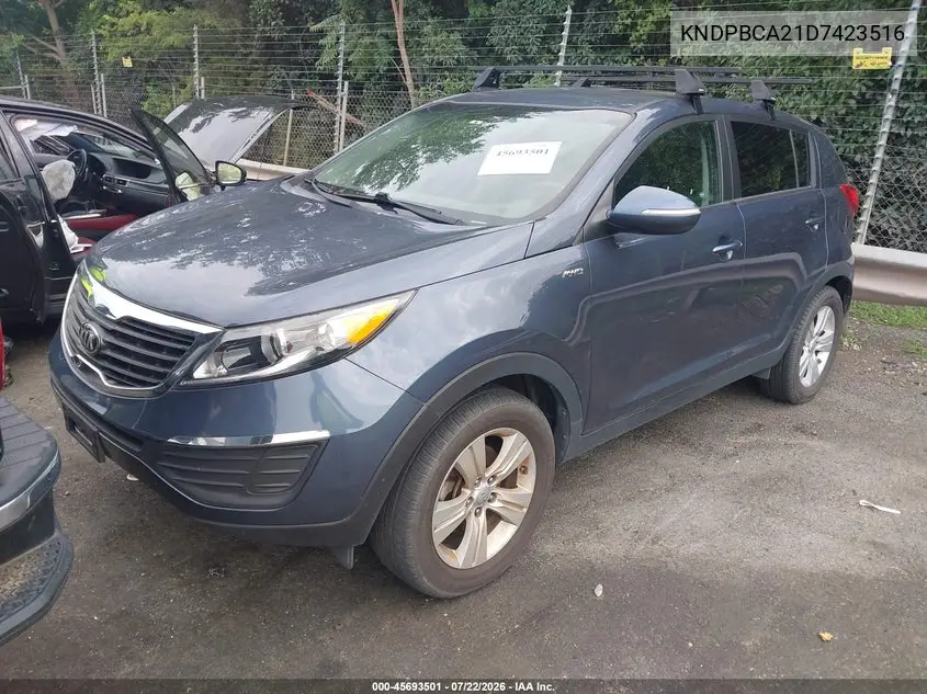 2013 Kia Sportage Lx VIN: KNDPBCA21D7423516 Lot: 45693501