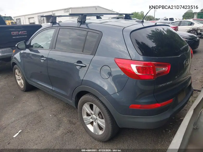 2013 Kia Sportage Lx VIN: KNDPBCA21D7423516 Lot: 45693501