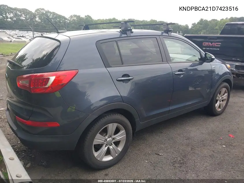 2013 Kia Sportage Lx VIN: KNDPBCA21D7423516 Lot: 45693501