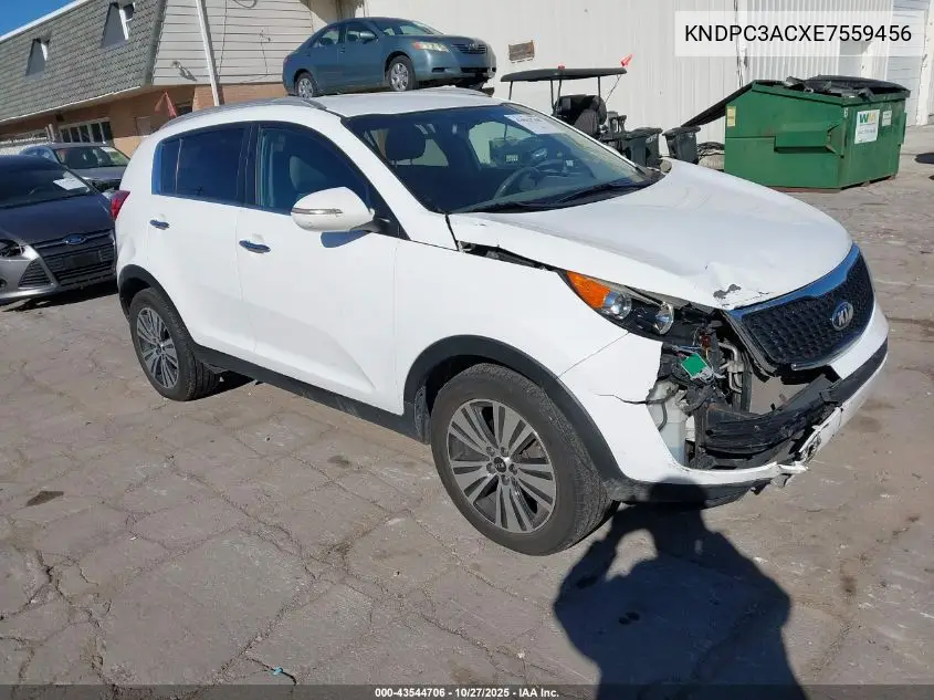 KNDPC3ACXE7559456 2014 Kia Sportage Ex