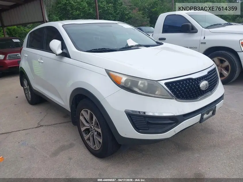 2014 Kia Sportage Lx VIN: KNDPB3ACXE7614359 Lot: 44896557