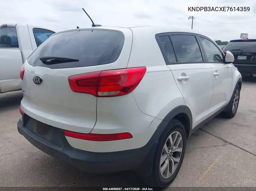 2014 Kia Sportage Lx VIN: KNDPB3ACXE7614359 Lot: 44896557