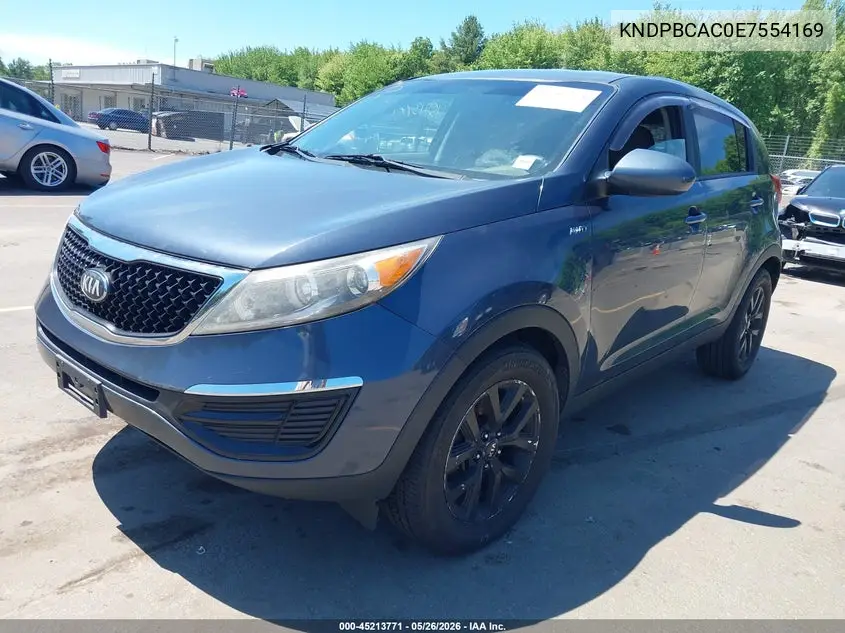2014 Kia Sportage Lx VIN: KNDPBCAC0E7554169 Lot: 45213771