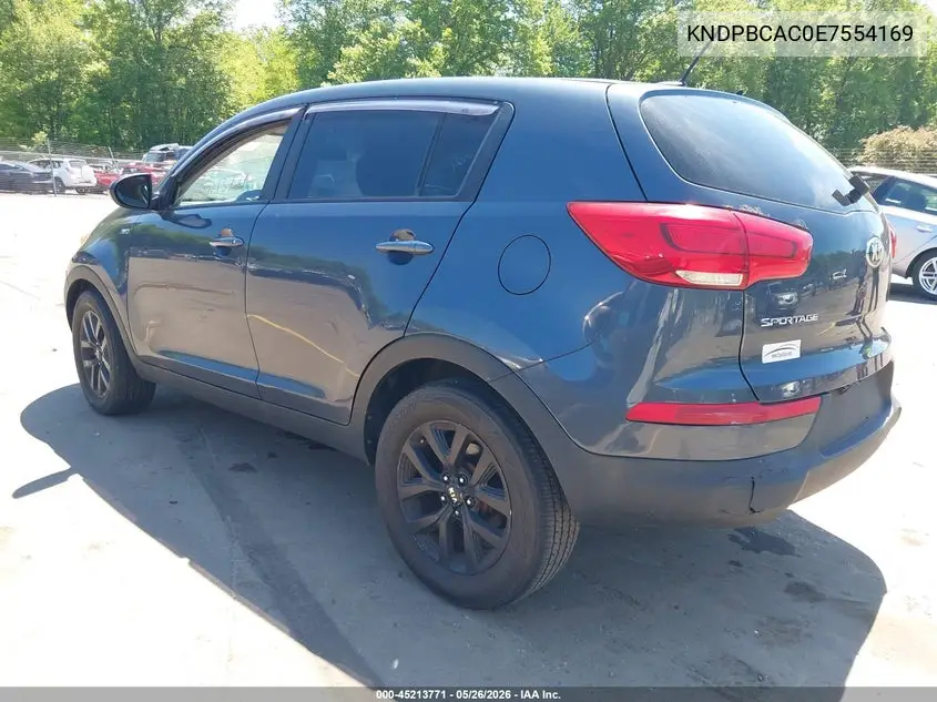 2014 Kia Sportage Lx VIN: KNDPBCAC0E7554169 Lot: 45213771