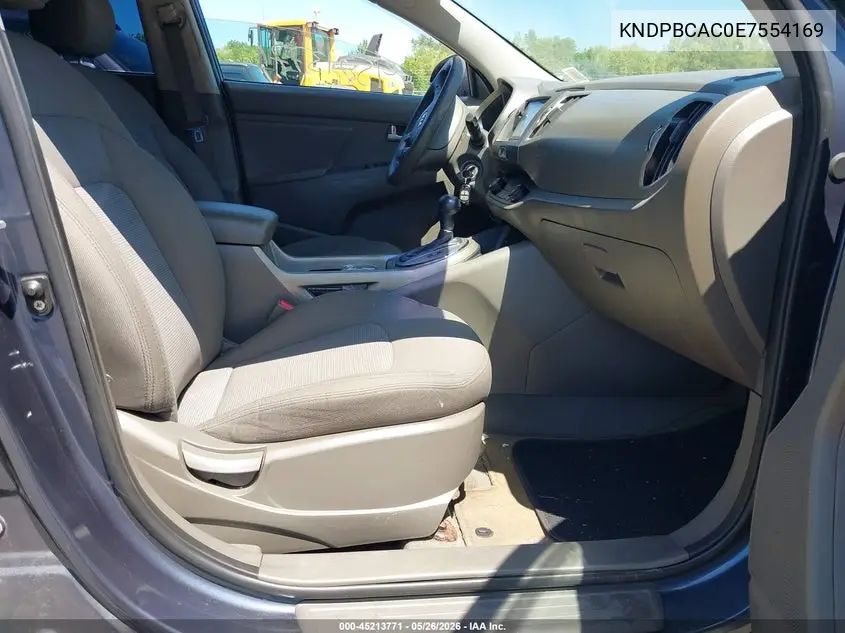 2014 Kia Sportage Lx VIN: KNDPBCAC0E7554169 Lot: 45213771