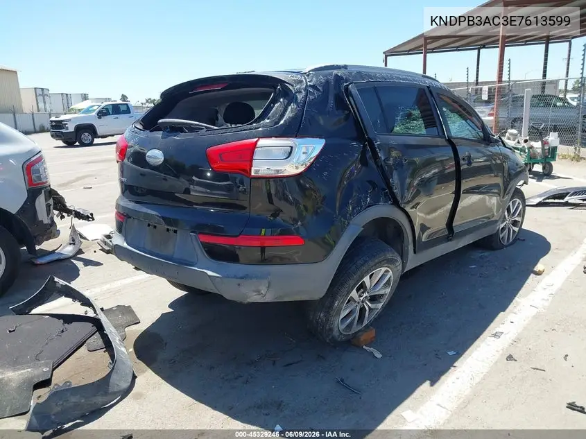 2014 Kia Sportage Lx VIN: KNDPB3AC3E7613599 Lot: 45329246