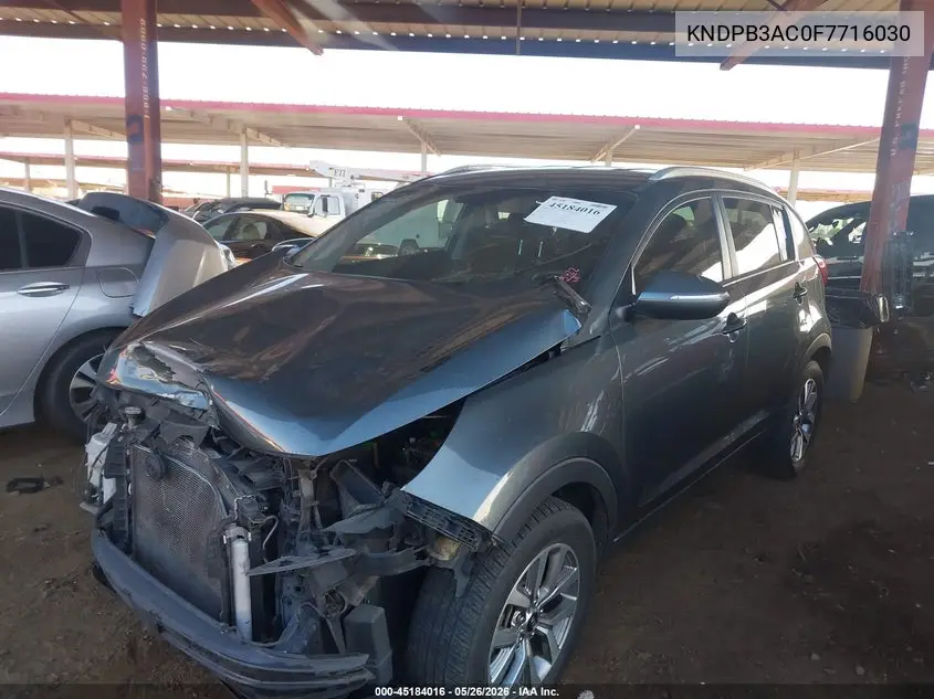 2015 Kia Sportage Lx VIN: KNDPB3AC0F7716030 Lot: 45184016