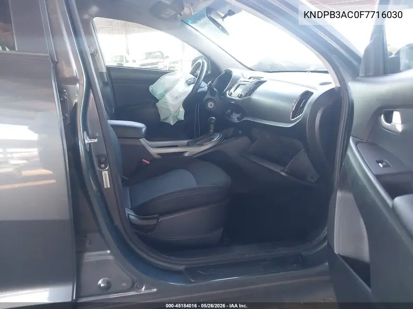 2015 Kia Sportage Lx VIN: KNDPB3AC0F7716030 Lot: 45184016