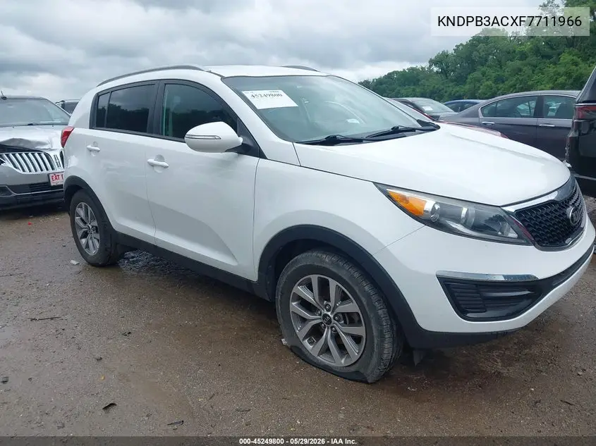 2015 Kia Sportage Lx VIN: KNDPB3ACXF7711966 Lot: 45249800