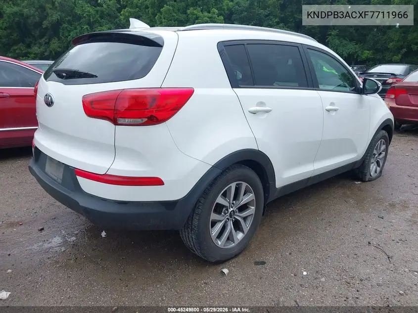 2015 Kia Sportage Lx VIN: KNDPB3ACXF7711966 Lot: 45249800