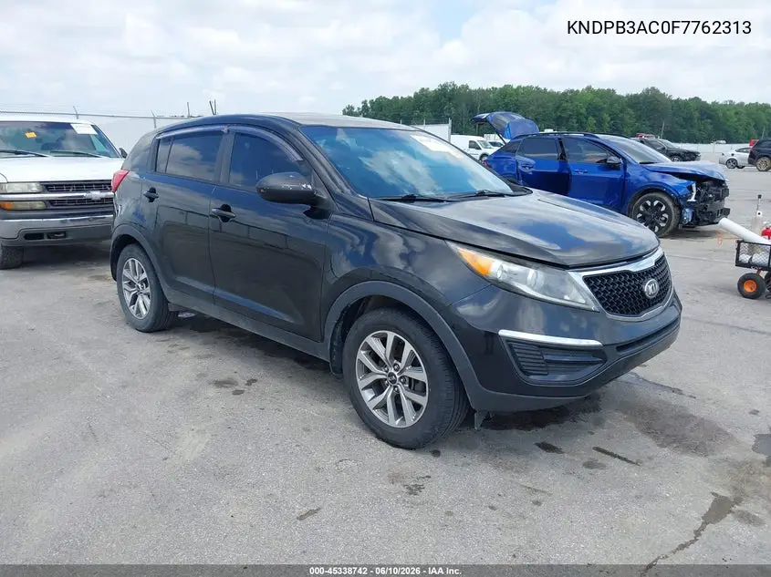 2015 Kia Sportage Lx VIN: KNDPB3AC0F7762313 Lot: 45338742