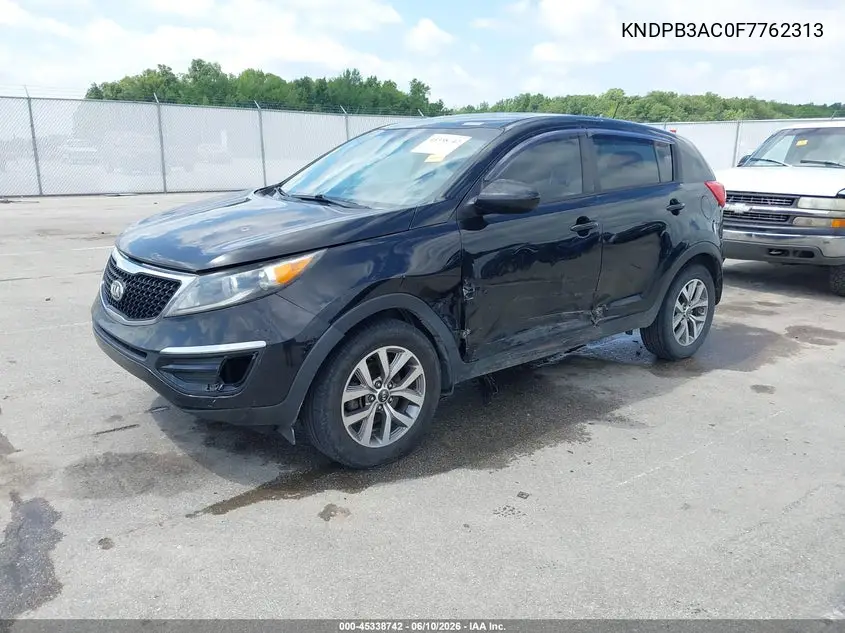 2015 Kia Sportage Lx VIN: KNDPB3AC0F7762313 Lot: 45338742