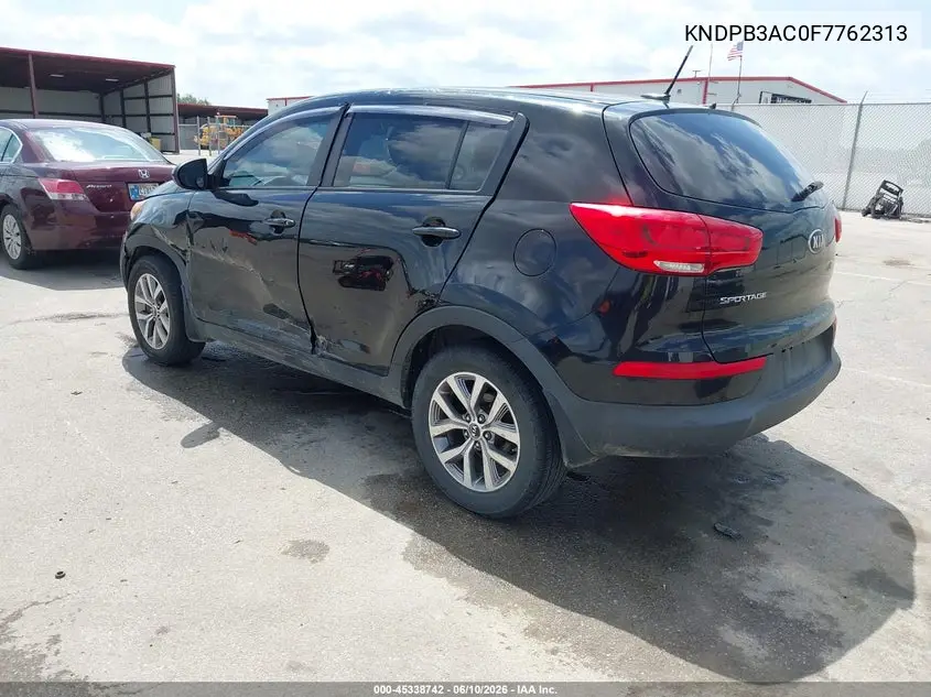 2015 Kia Sportage Lx VIN: KNDPB3AC0F7762313 Lot: 45338742