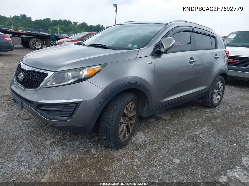 2015 Kia Sportage Lx VIN: KNDPBCAC2F7692779 Lot: 45594462