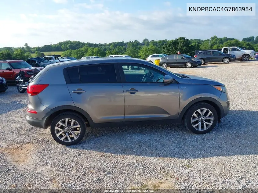 2016 Kia Sportage Lx VIN: KNDPBCAC4G7863954 Lot: 45349084