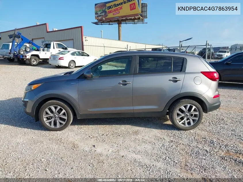 2016 Kia Sportage Lx VIN: KNDPBCAC4G7863954 Lot: 45349084