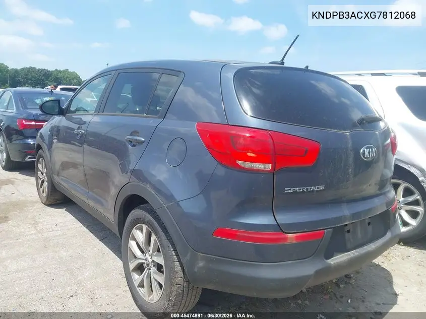 2016 Kia Sportage Lx VIN: KNDPB3ACXG7812068 Lot: 45474891