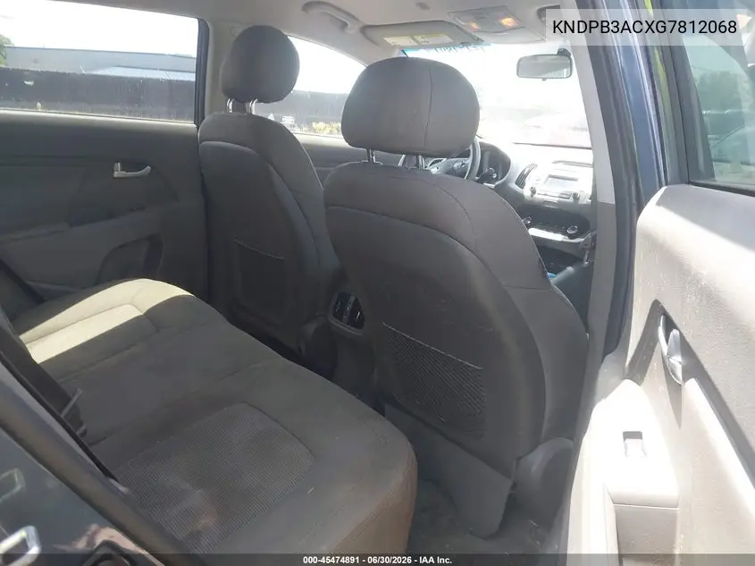 2016 Kia Sportage Lx VIN: KNDPB3ACXG7812068 Lot: 45474891